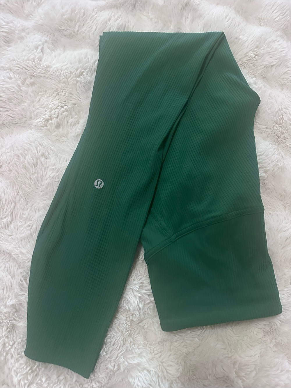 lululemon athletica Green Ribbed Leggings